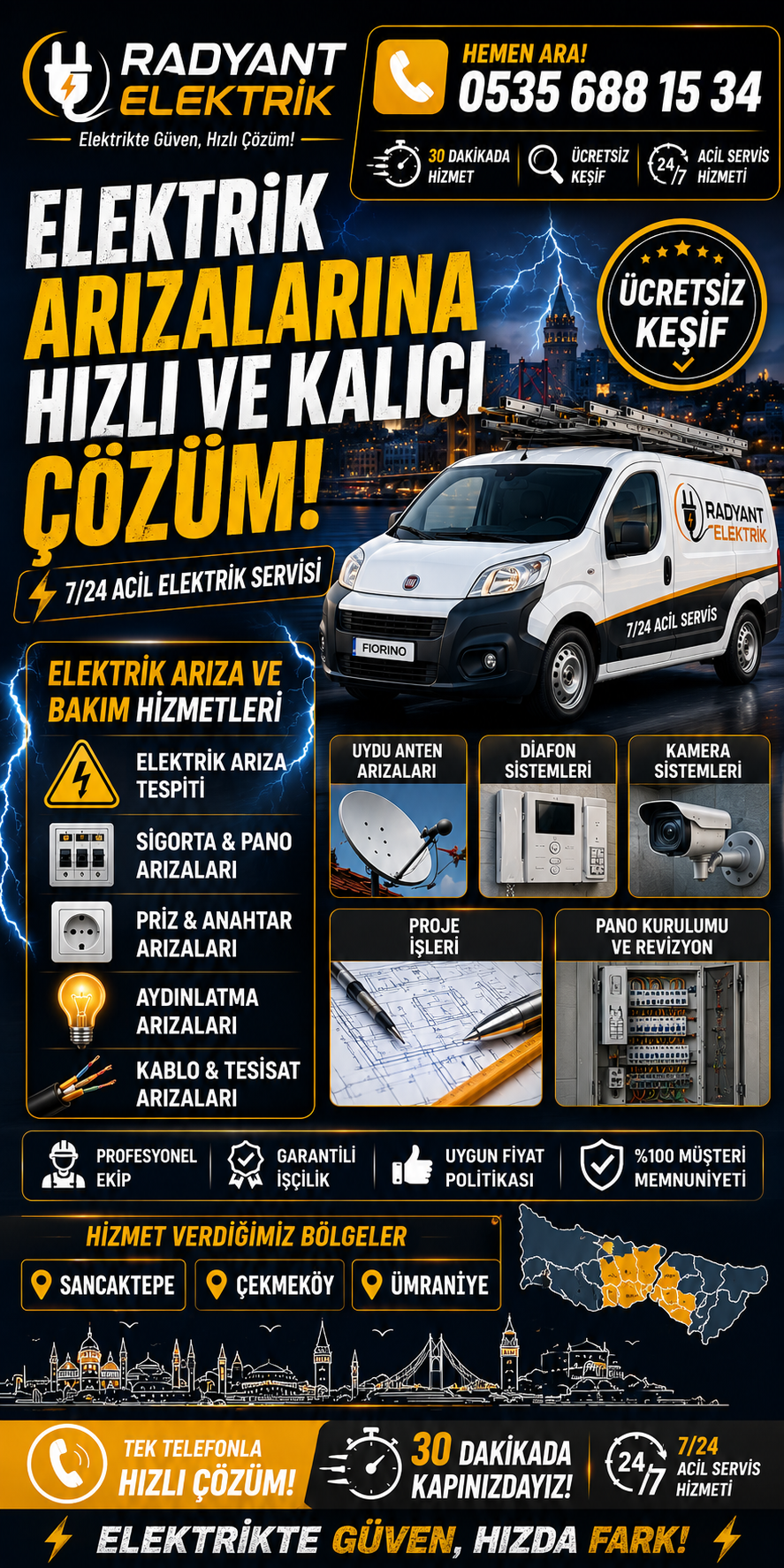 elektrikçi çekmeköy sancaktepe